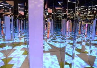 A lit play area at JW Marriots Kids Club in Macau